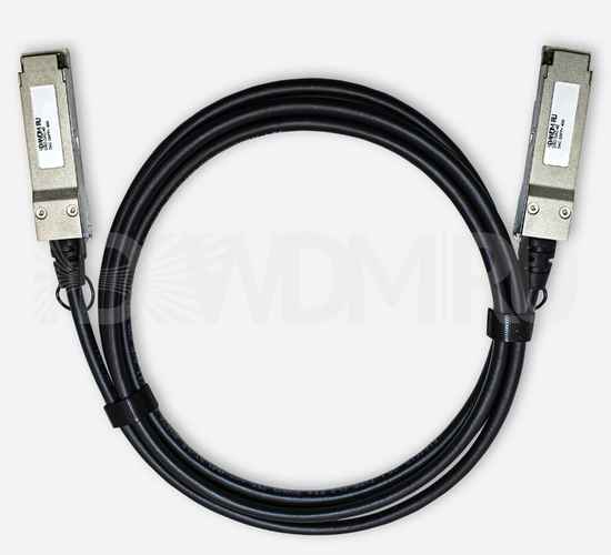 Brocade совместимый кабель Direct Attached (DAC), QSFP+, 30AWG, 40 Гб/с, 1 м